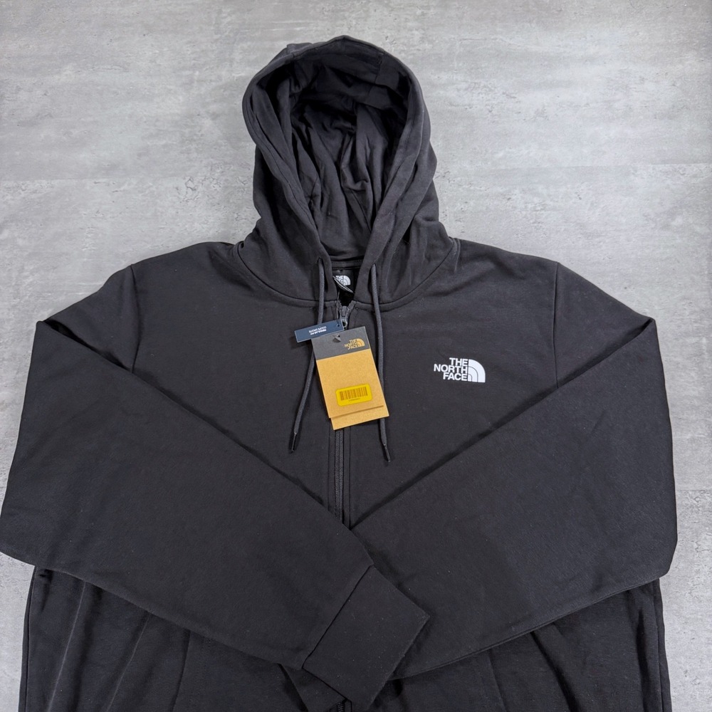 The North Face Full Zip Hoodie Mens Extra Large XL Black Regular Fit NWT Tech